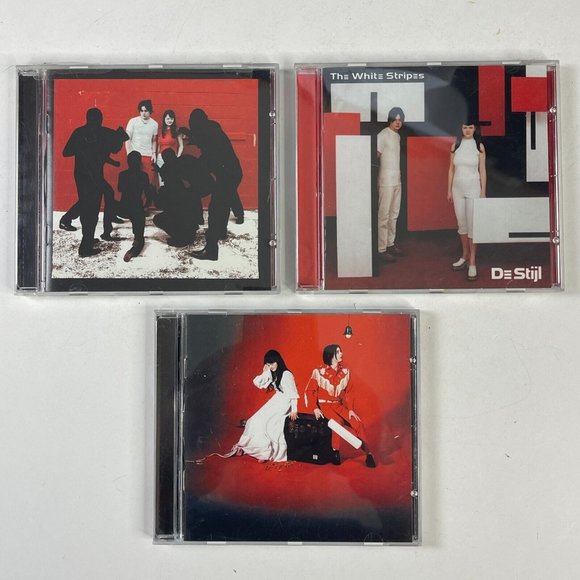 The White Stripes  3 CD Bundle Blood Cells De Stijl Elephant 2001-2003 Jack Meg - Picture 2 of 4